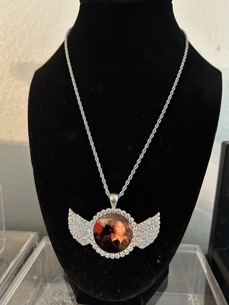 Bling Me Out Necklace with Wings